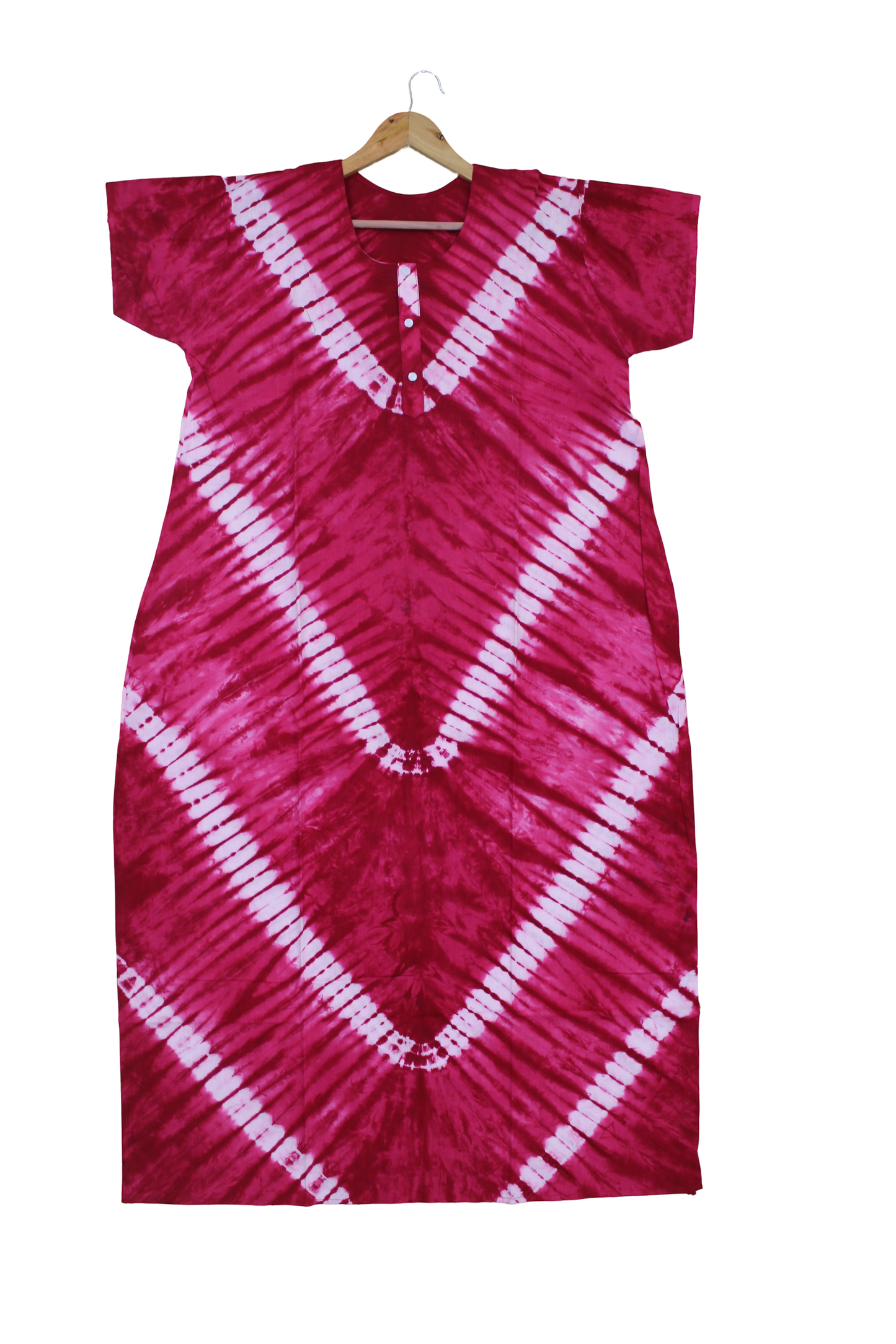 Tie-Dye Cotton Night Dress – Handcrafted Comfort with Traditional Charm