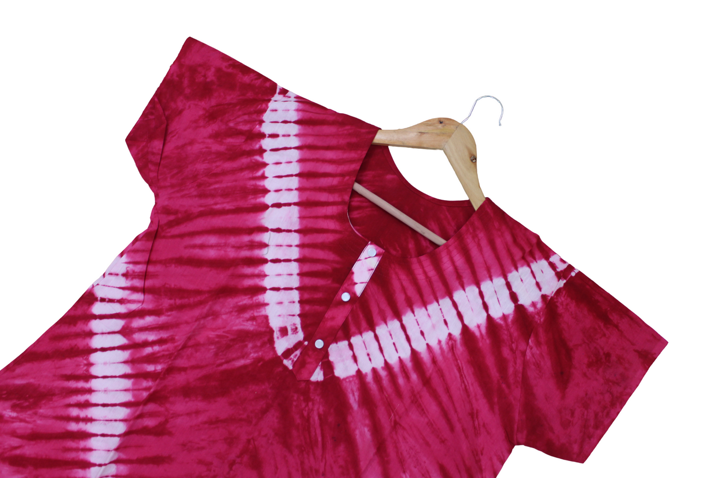 Tie-Dye Cotton Night Dress – Handcrafted Comfort with Traditional Charm