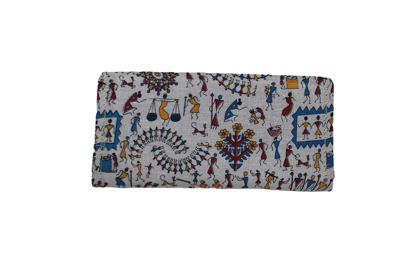 Handcrafted Warli Print Cotton Clutch