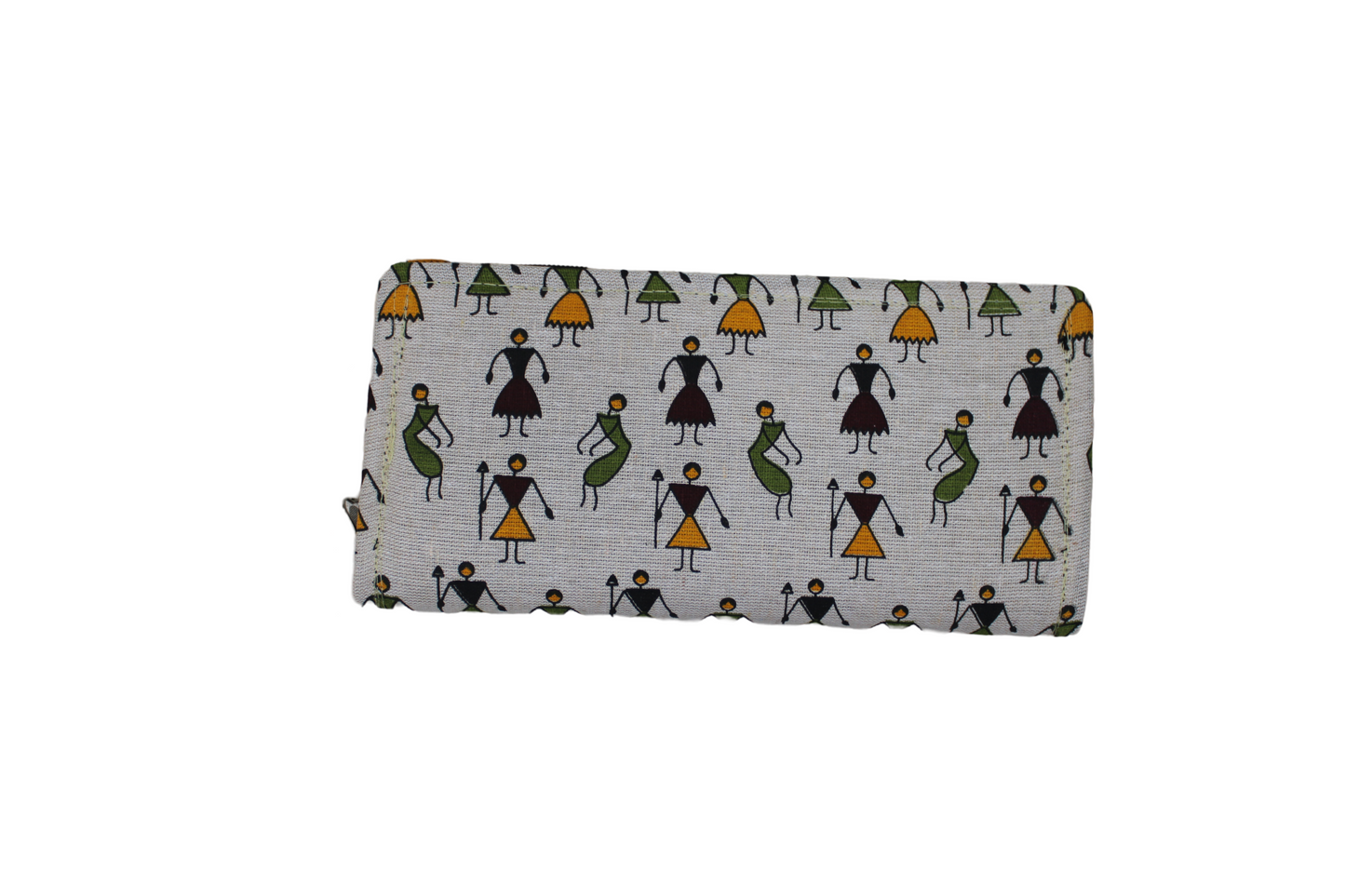Handcrafted Warli Print Cotton Clutch