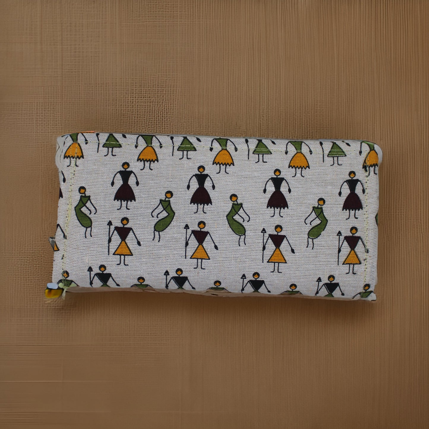 Handcrafted Warli Print Cotton Clutch