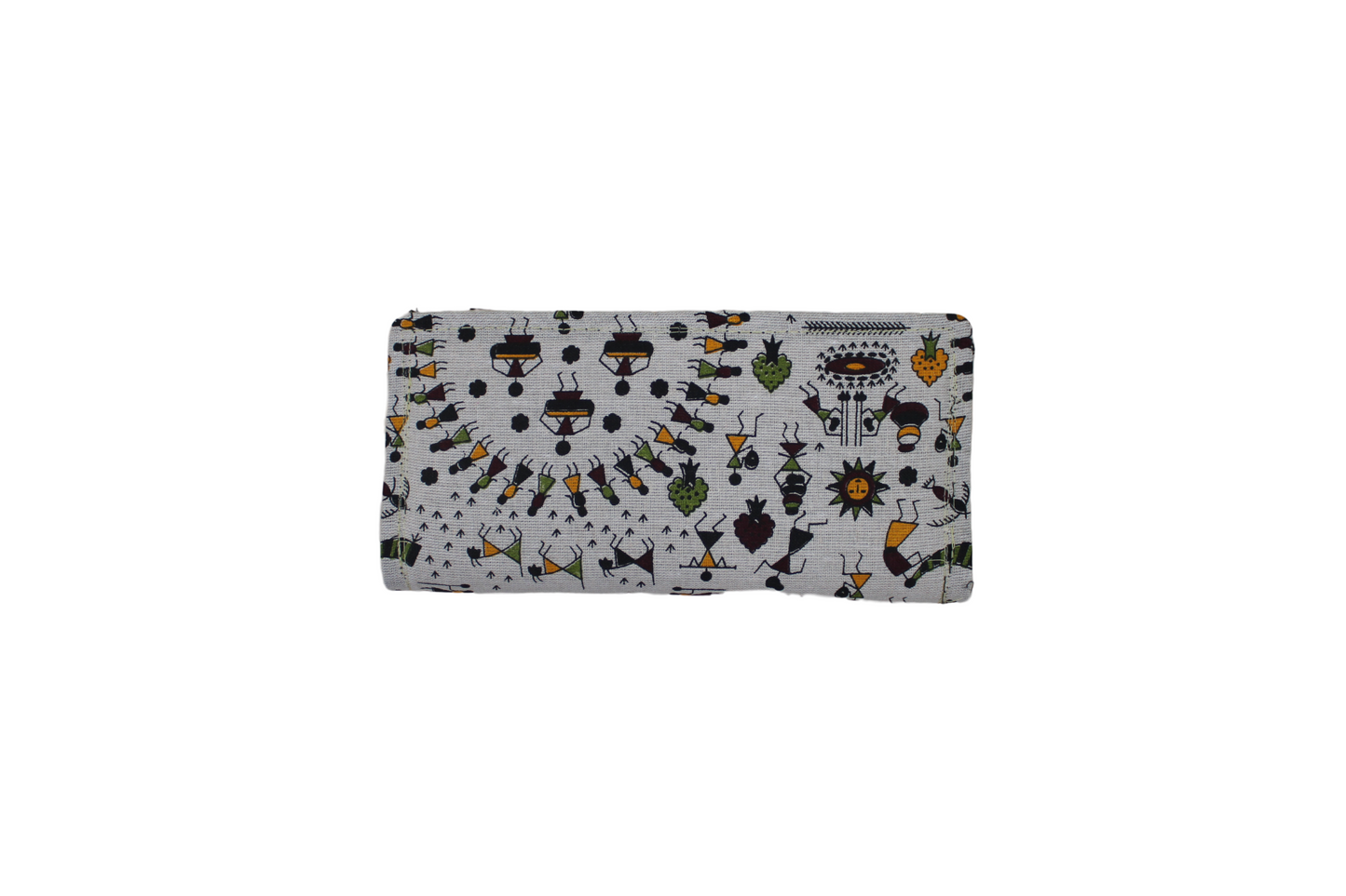 Handcrafted Warli Print Cotton Clutch