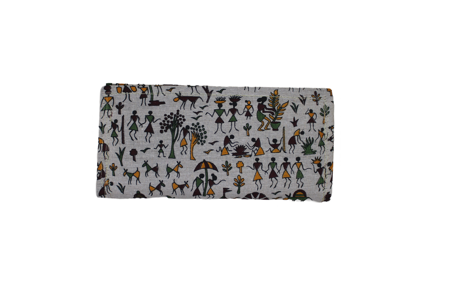 Handcrafted Warli Print Cotton Clutch
