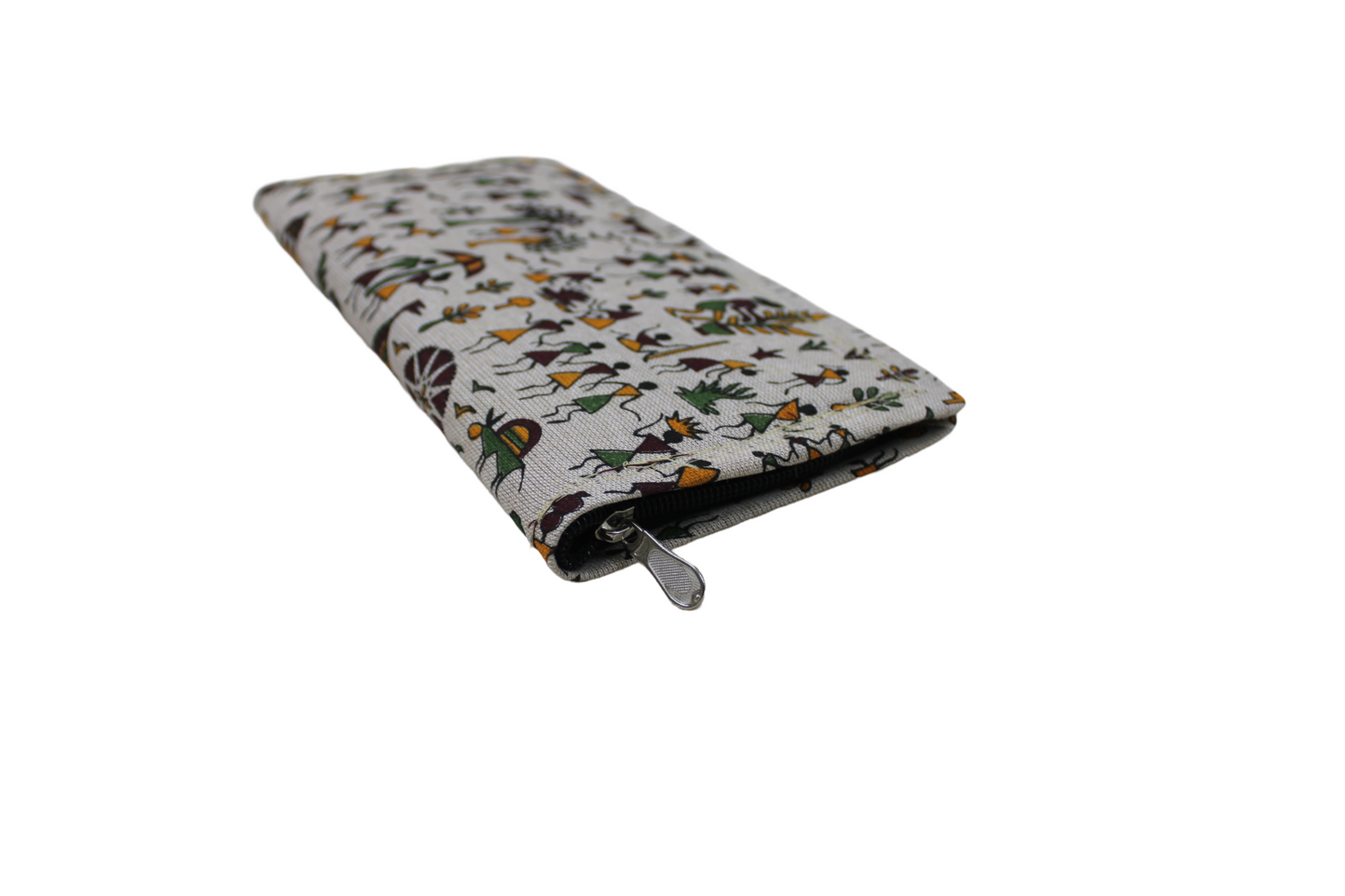 Handcrafted Warli Print Cotton Clutch