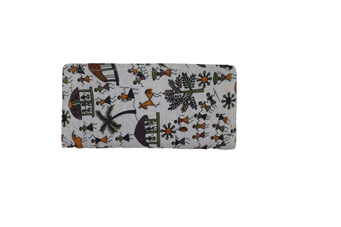 Handcrafted Warli Print Cotton Clutch