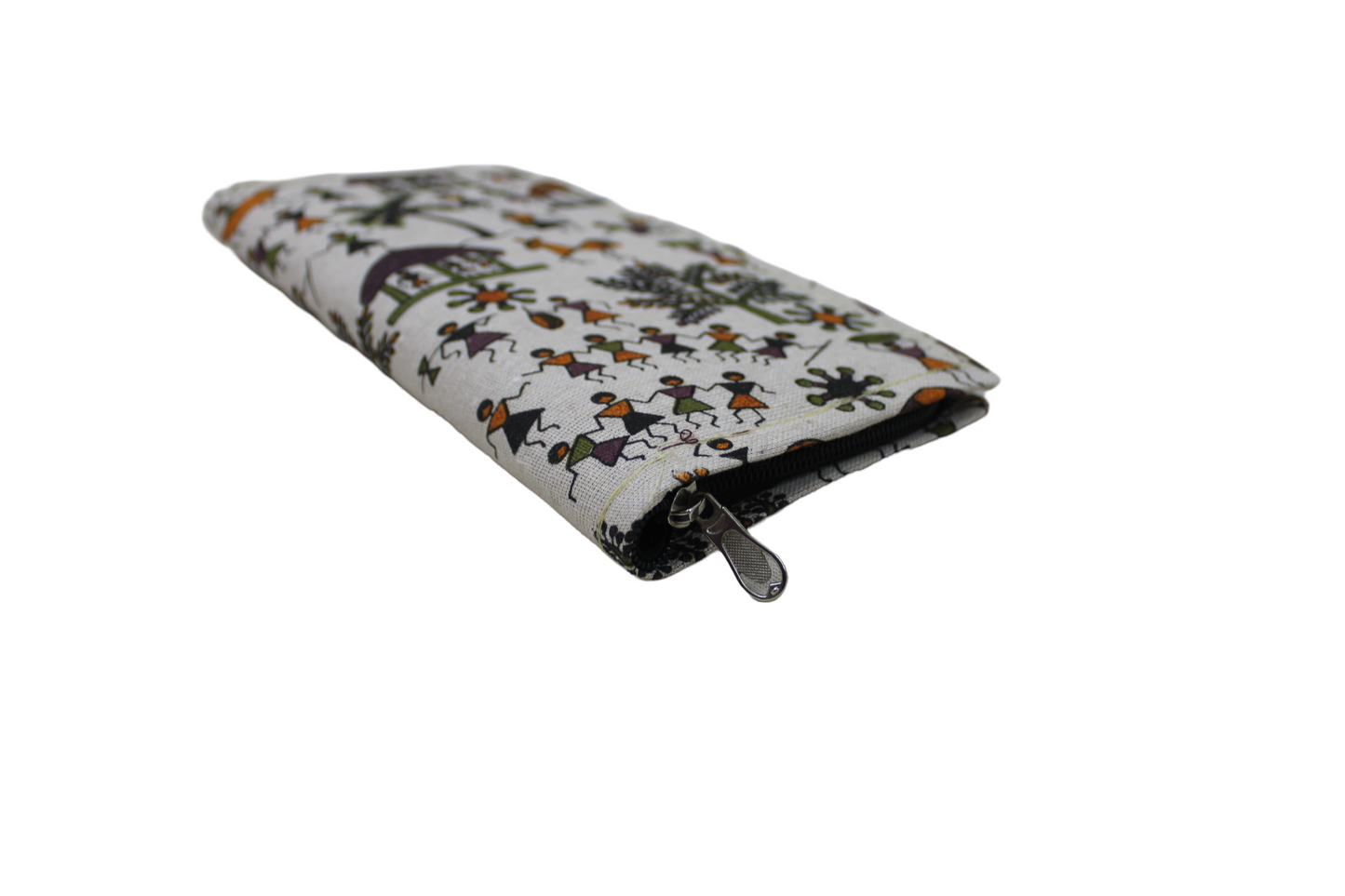 Handcrafted Warli Print Cotton Clutch