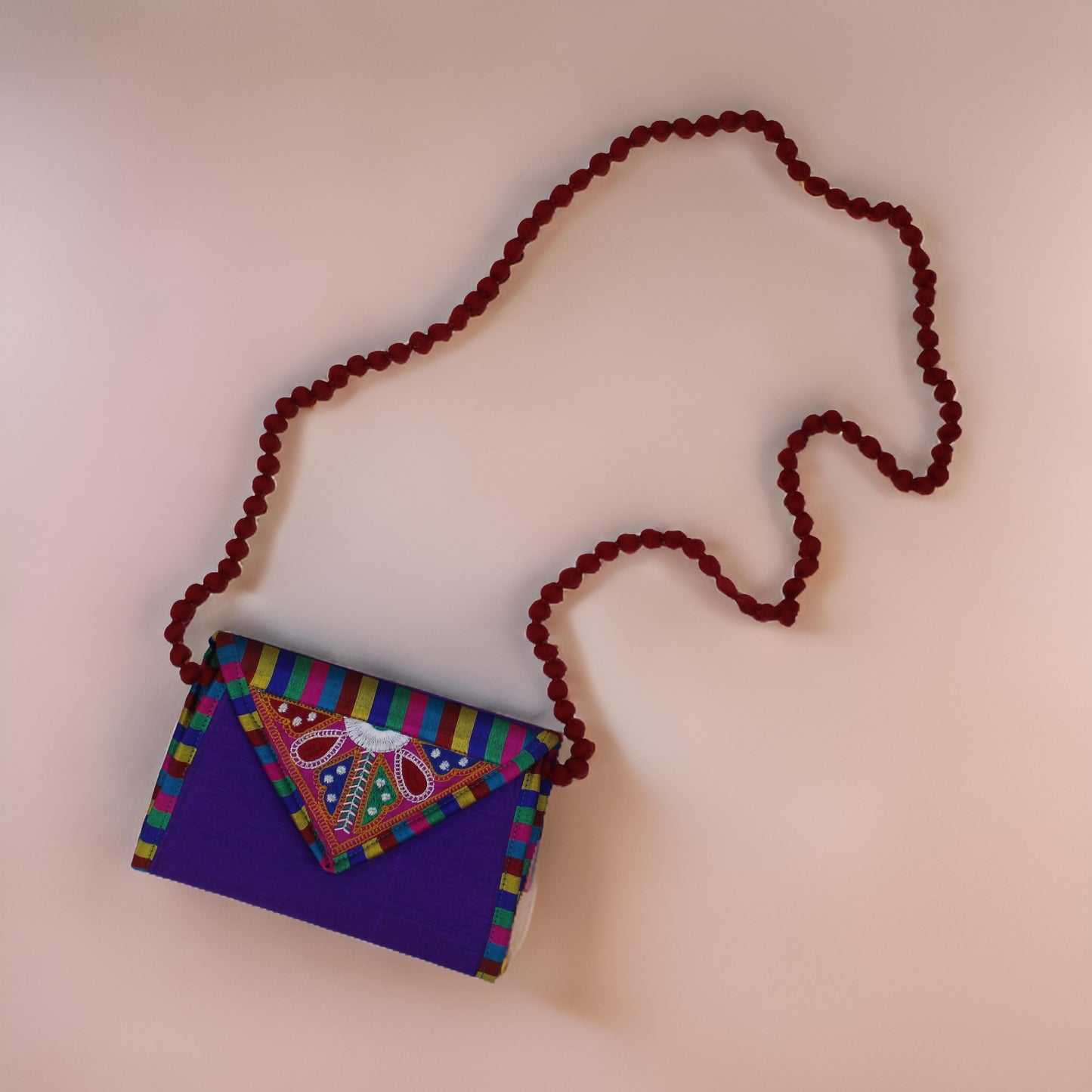 Vibrant Handcrafted Cotton Sling Bag