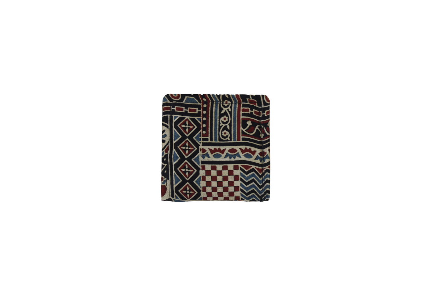Handcrafted Ajrakh Print Mashru Clutch