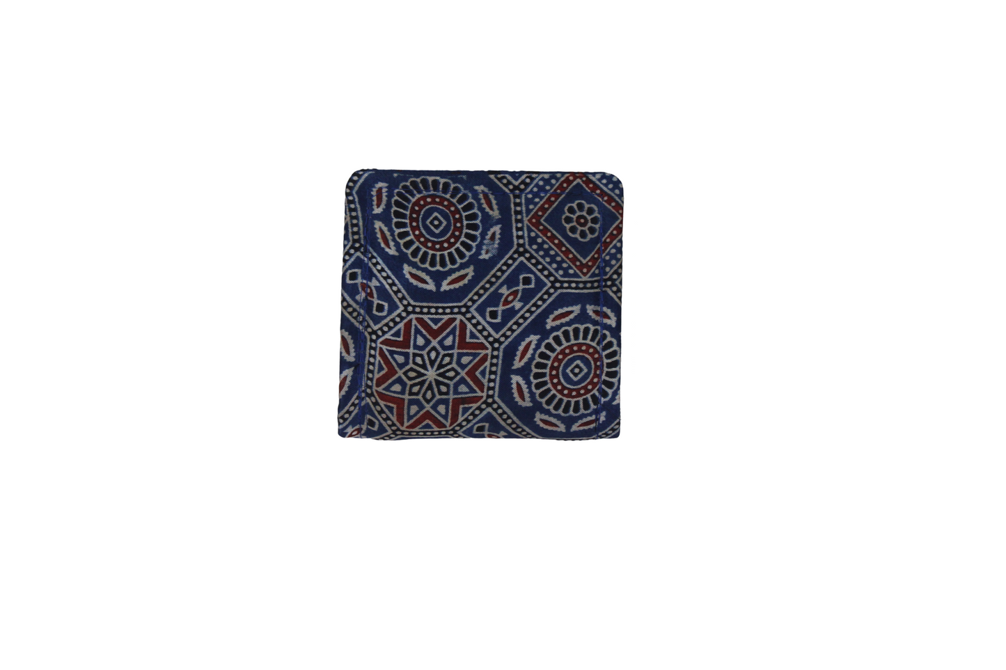 Handcrafted Ajrakh Print Mashru Clutch