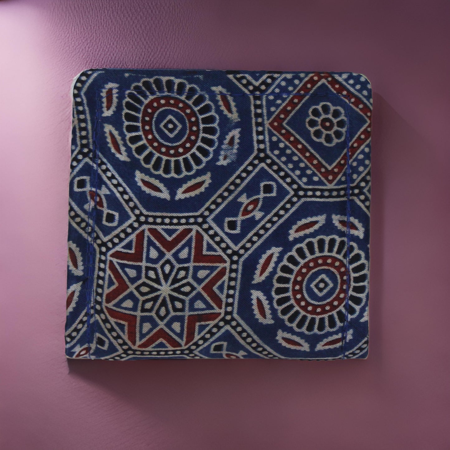 Handcrafted Ajrakh Print Mashru Clutch