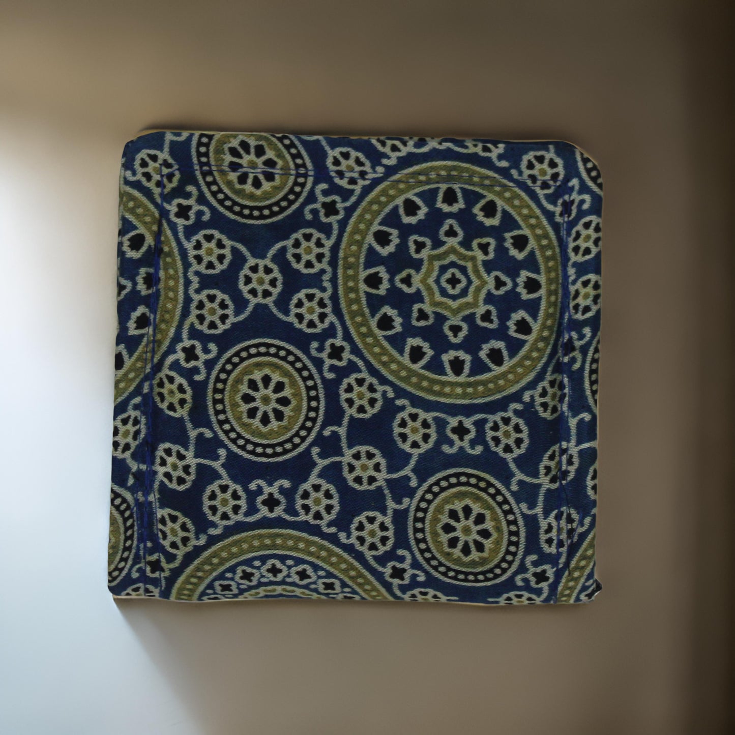 Handcrafted Ajrakh Print Mashru Clutch