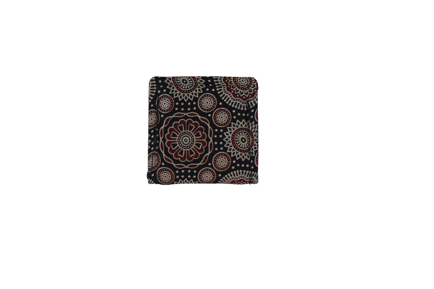 Handcrafted Ajrakh Print Mashru Clutch