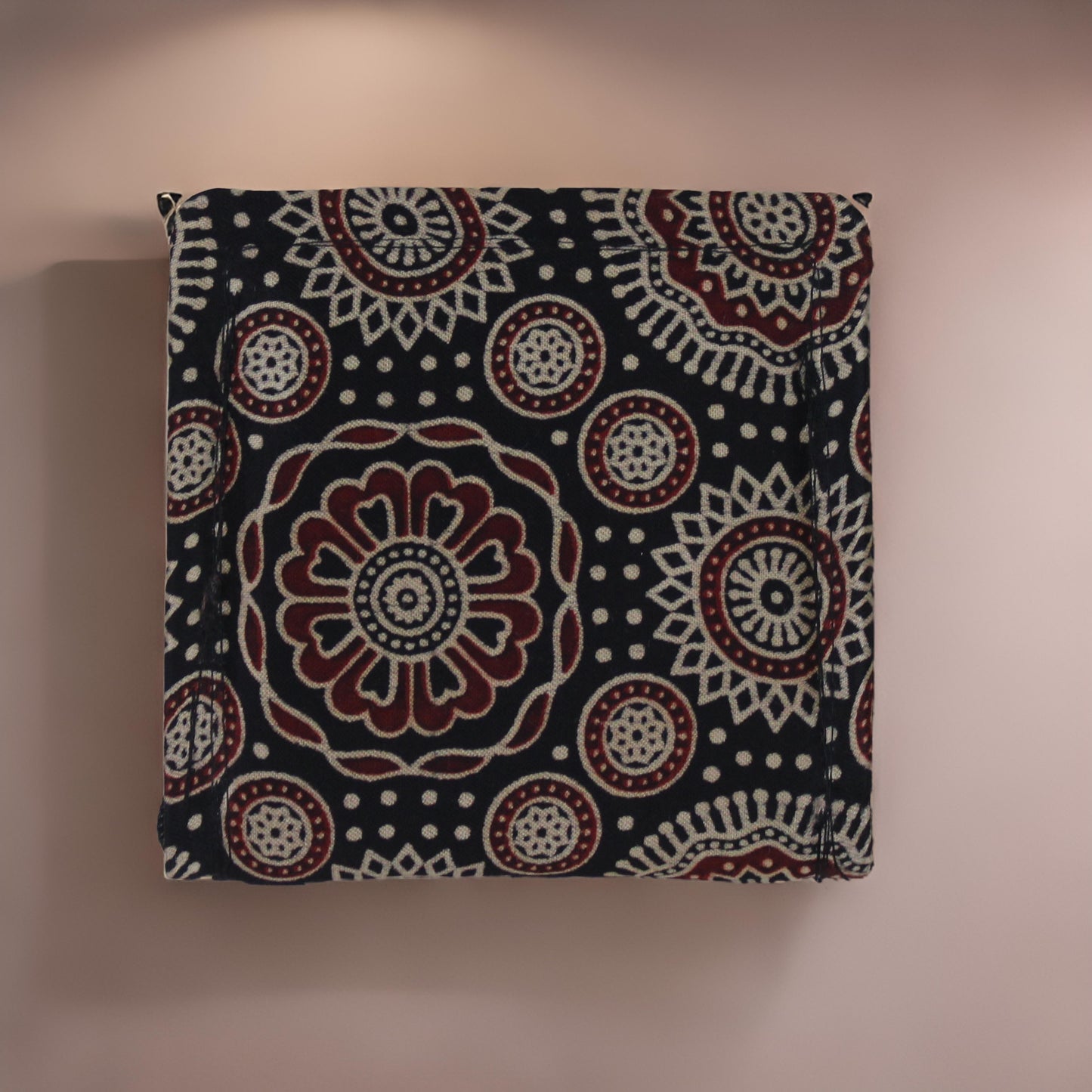 Handcrafted Ajrakh Print Mashru Clutch
