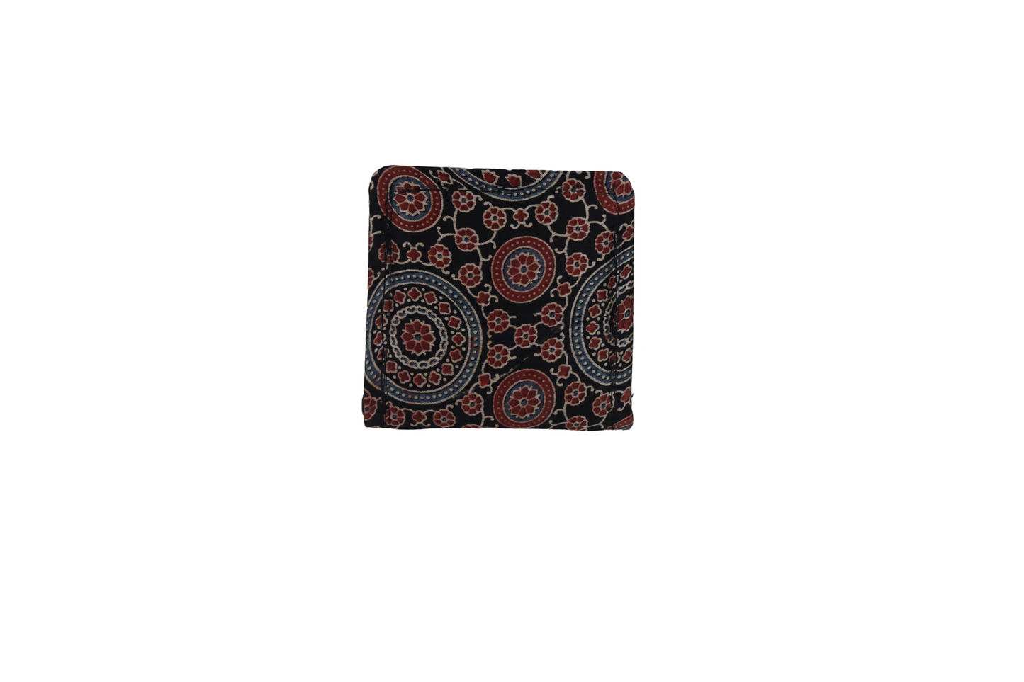 Handcrafted Ajrakh Print Mashru Clutch