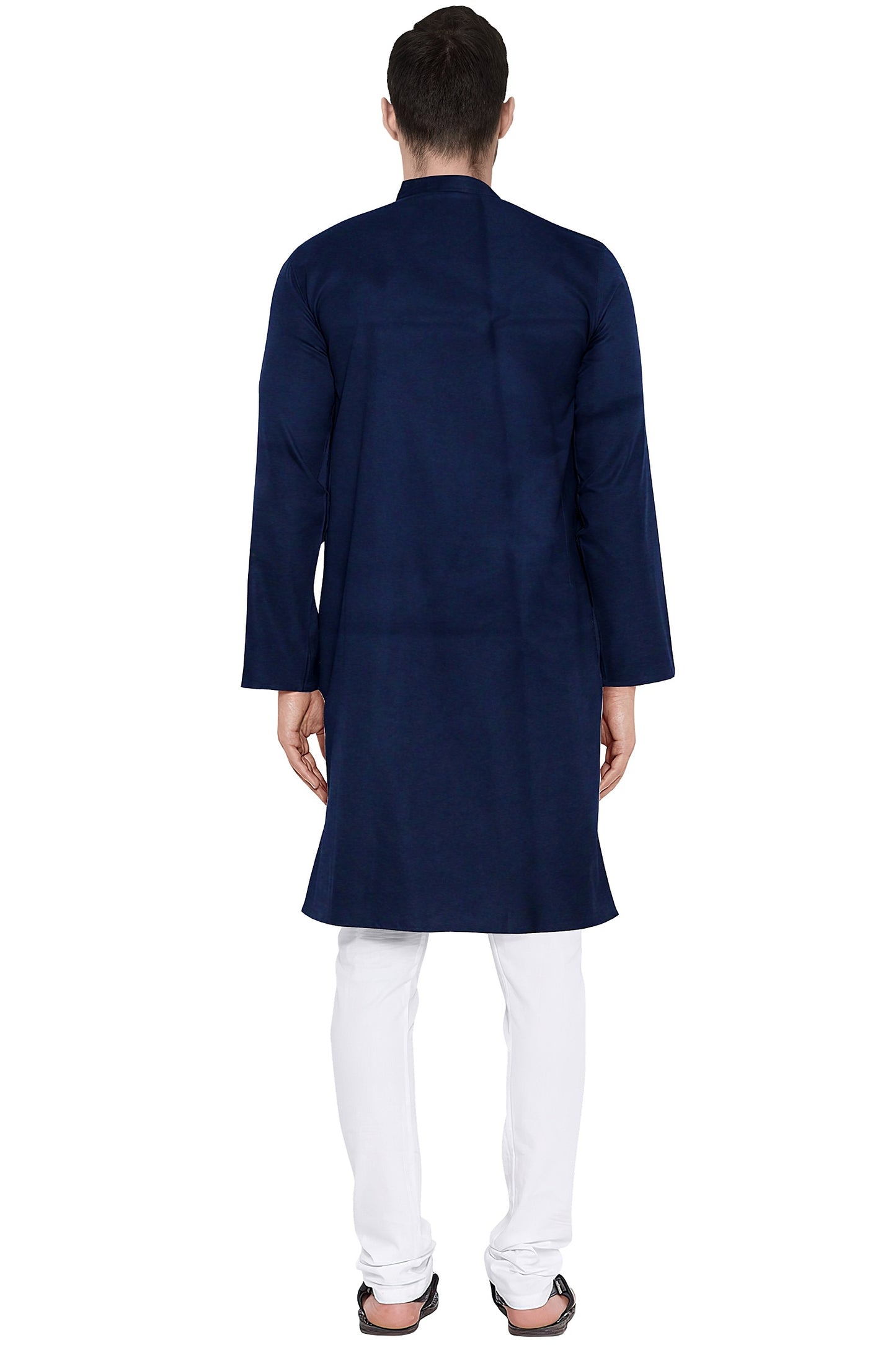 Men's Plain Cotton Long Kurta