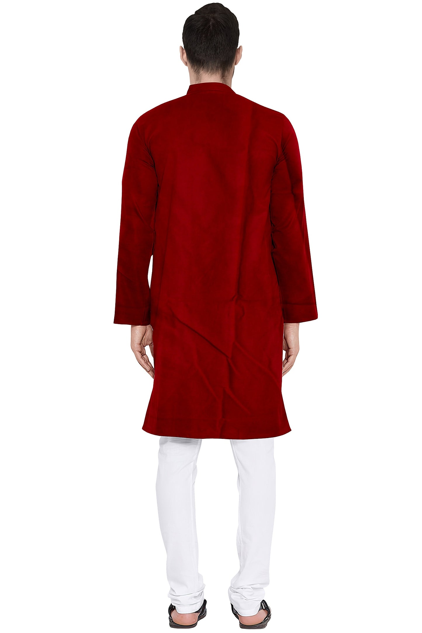 Men's Plain Cotton Long Kurta