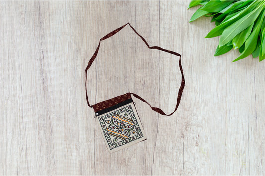 Handcrafted Embroidered Ethnic Crossbody Sling Bag/Mobile Pouch