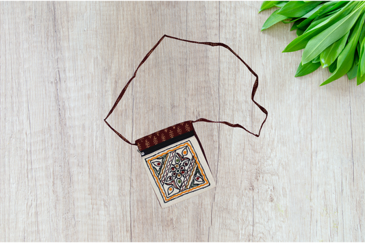 Handcrafted Embroidered Ethnic Crossbody Sling Bag/Mobile Pouch