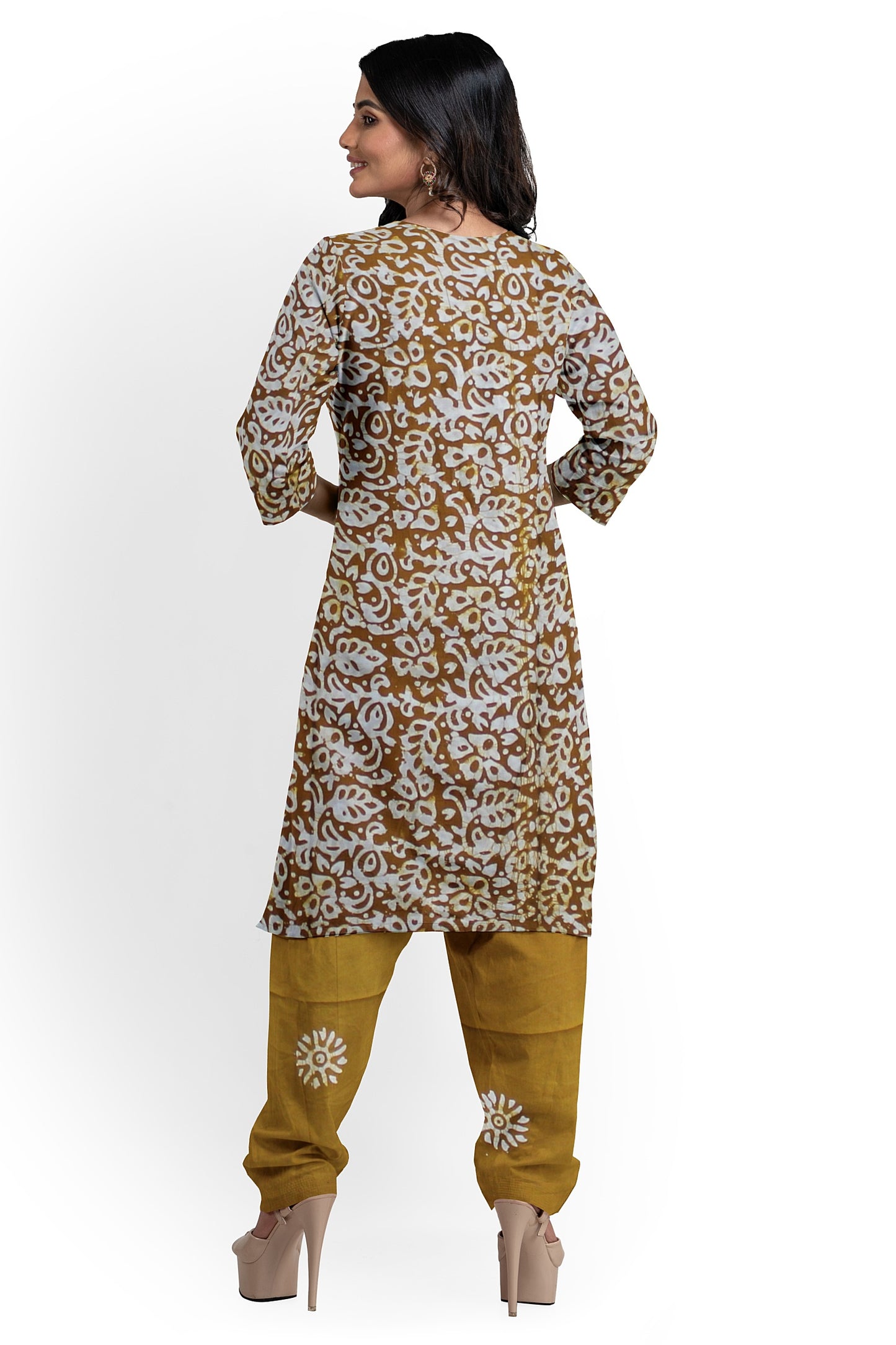 Cotton Batik Dress Material | Cotton Suit Set| 3PC Suitset | Salwar Suit Material | Unstitched