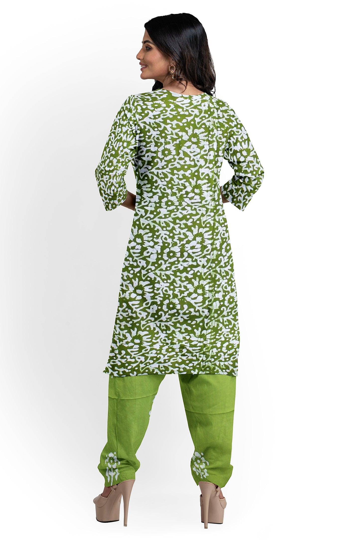 Cotton Batik Dress Material | Cotton Suit Set| 3PC Suitset | Salwar Suit Material | Unstitched