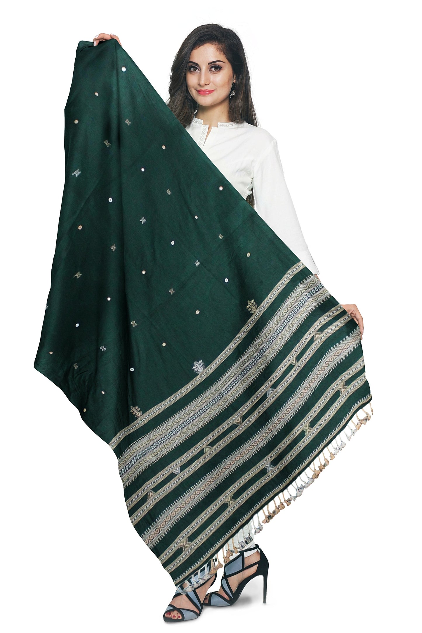 Elegant Handwoven Woolen Stole