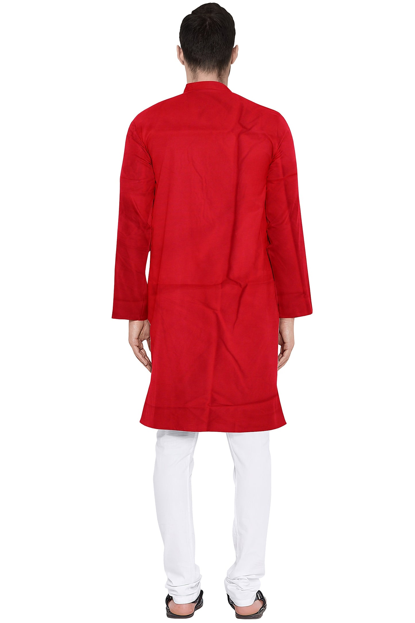 Men's Plain Cotton Long Kurta