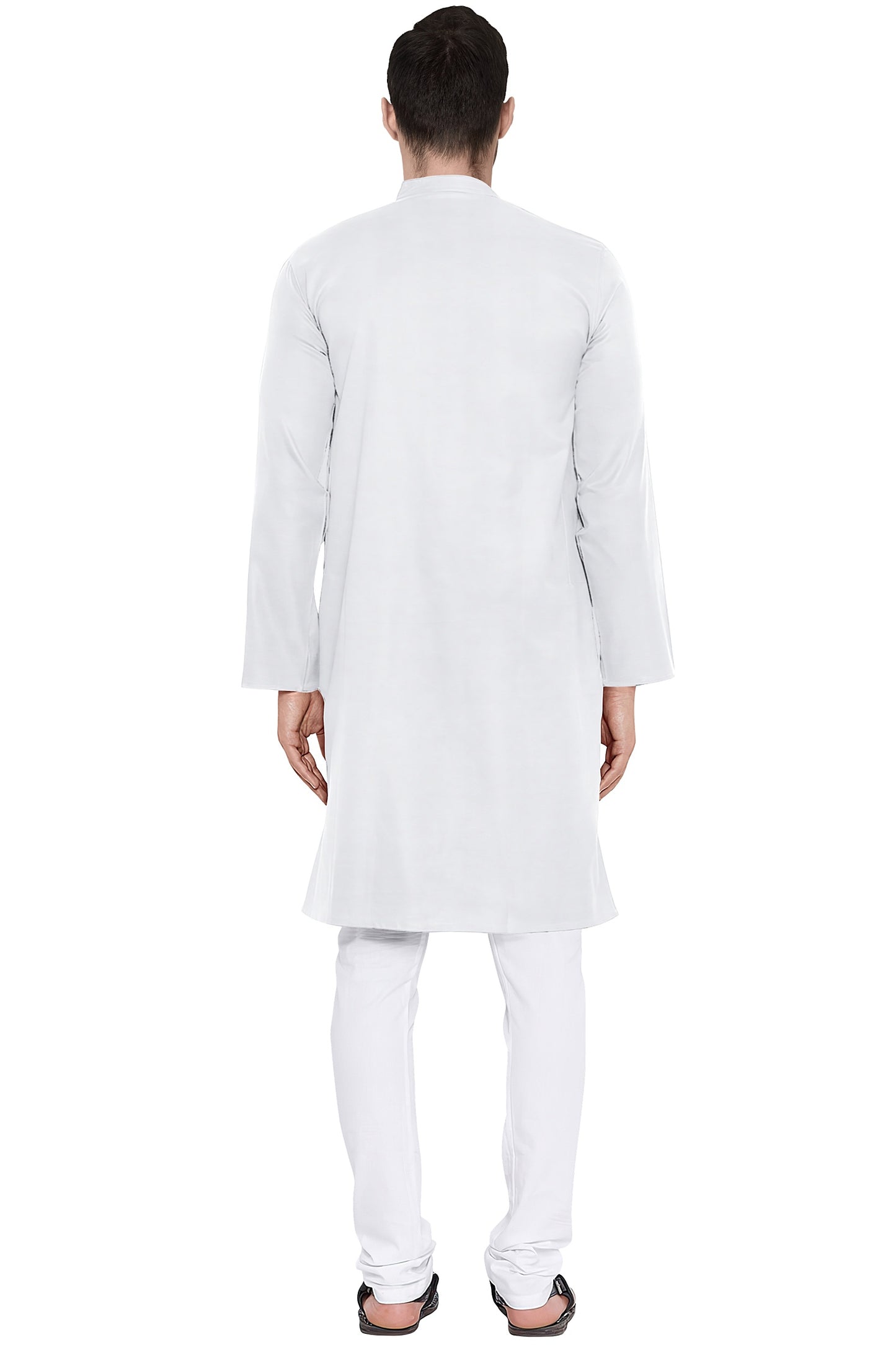 Men's Plain Cotton Long Kurta