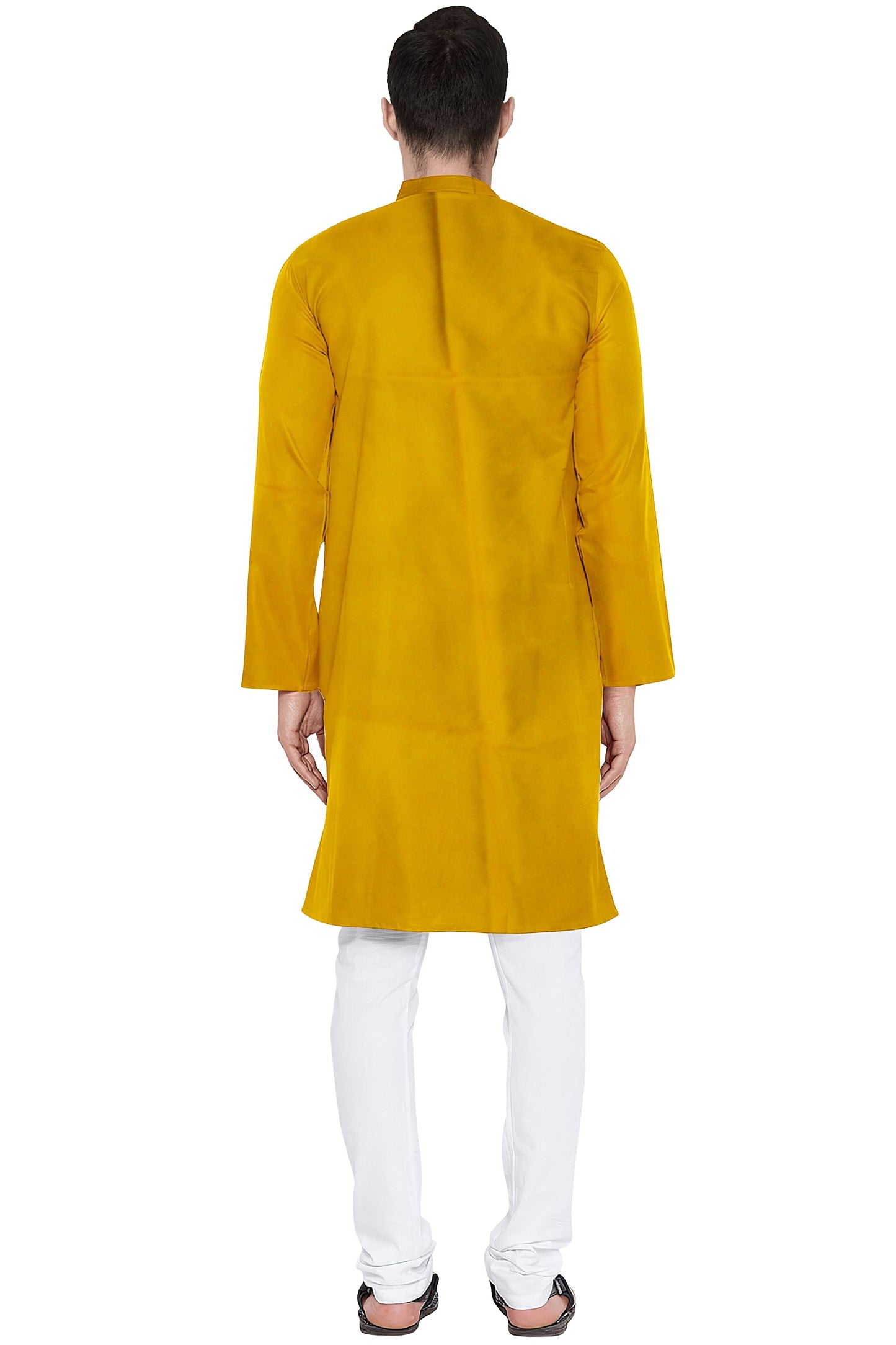 Men's Plain Cotton Long Kurta