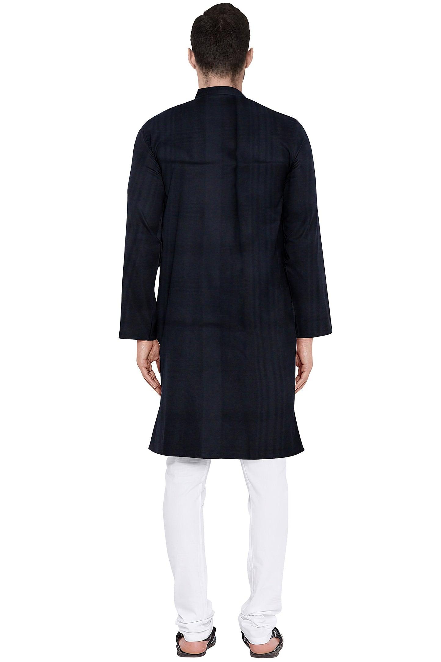 Men's Plain Cotton Long Kurta