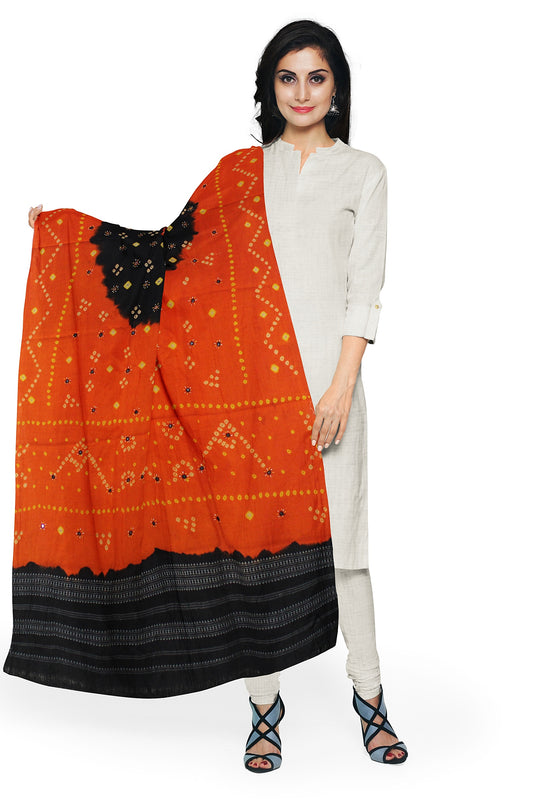 Women's Bandhani Wool Shawl - Traditional, Soft & Warm Winter Wrap