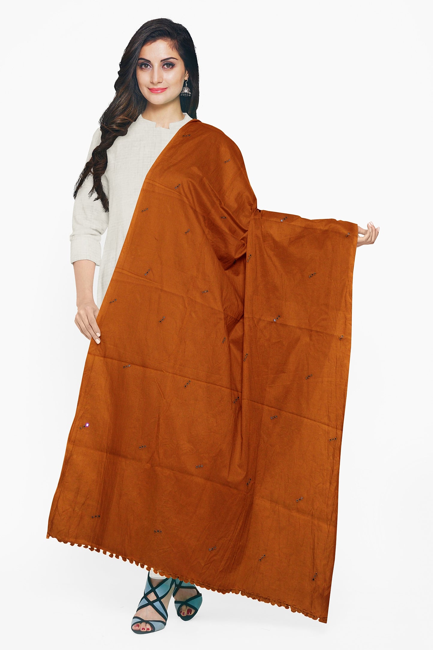 Women's Pure Wool Shawl - Traditional, Soft & Warm Winter Wrap