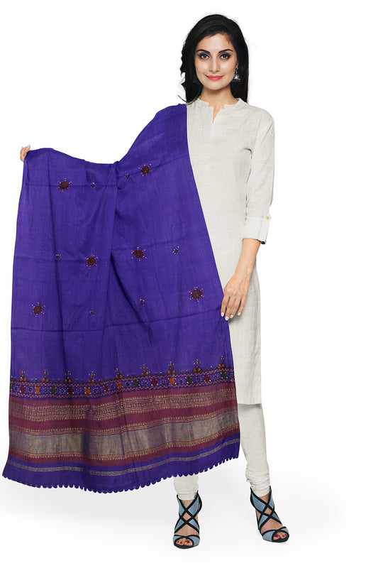 Women's Pure Wool Shawl - Traditional, Soft & Warm Winter Wrap