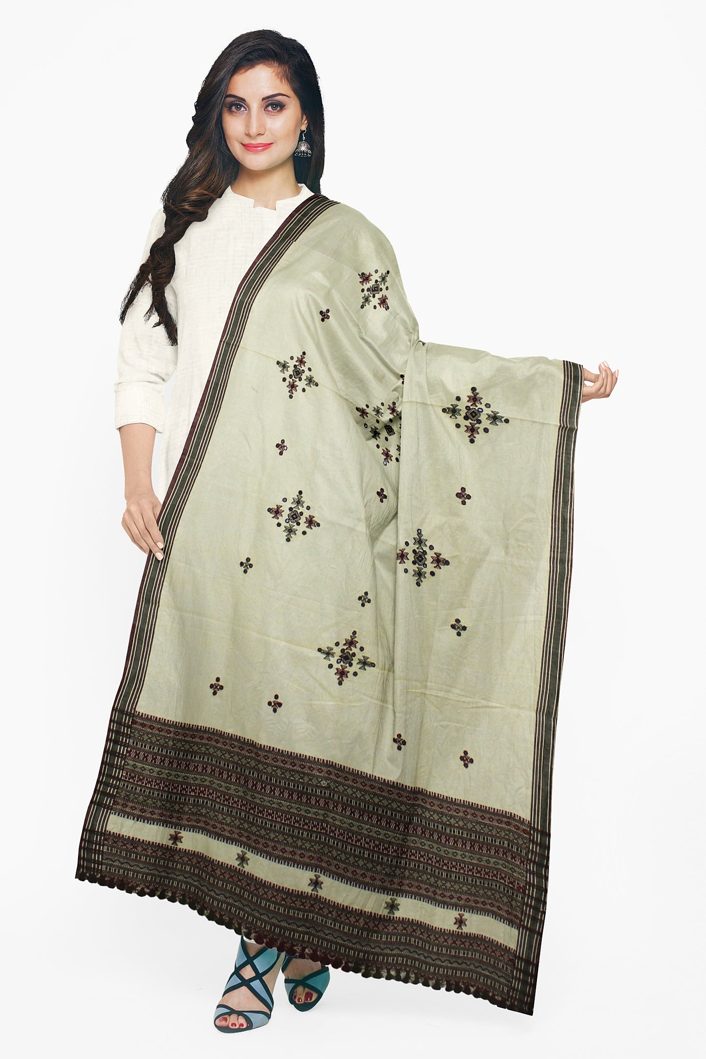 Women's Wool Shawl - Traditional, Soft & Warm Winter Wrap