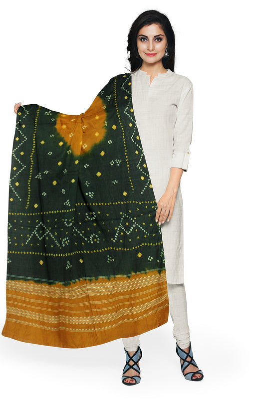 Women's Bandhani Wool Shawl - Traditional, Soft & Warm Winter Wrap