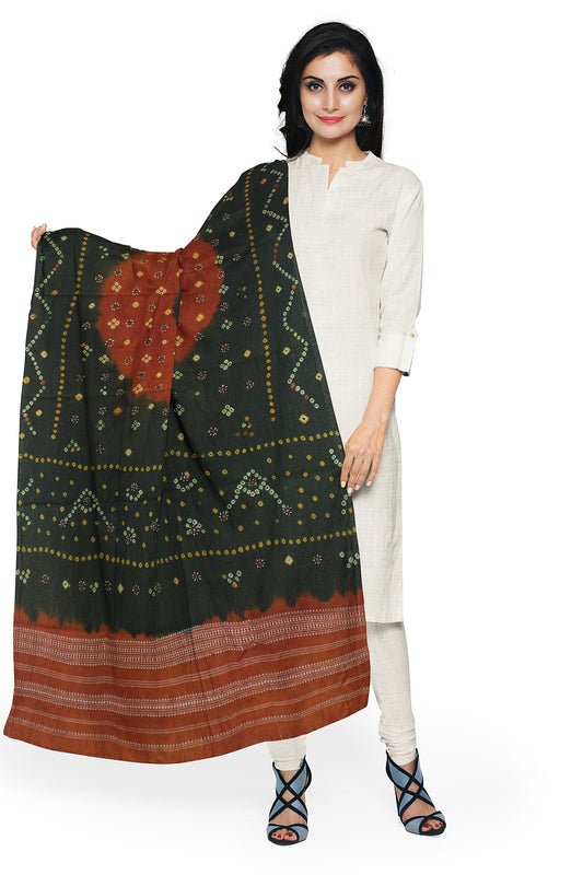Women's Bandhani Wool Shawl - Traditional, Soft & Warm Winter Wrap