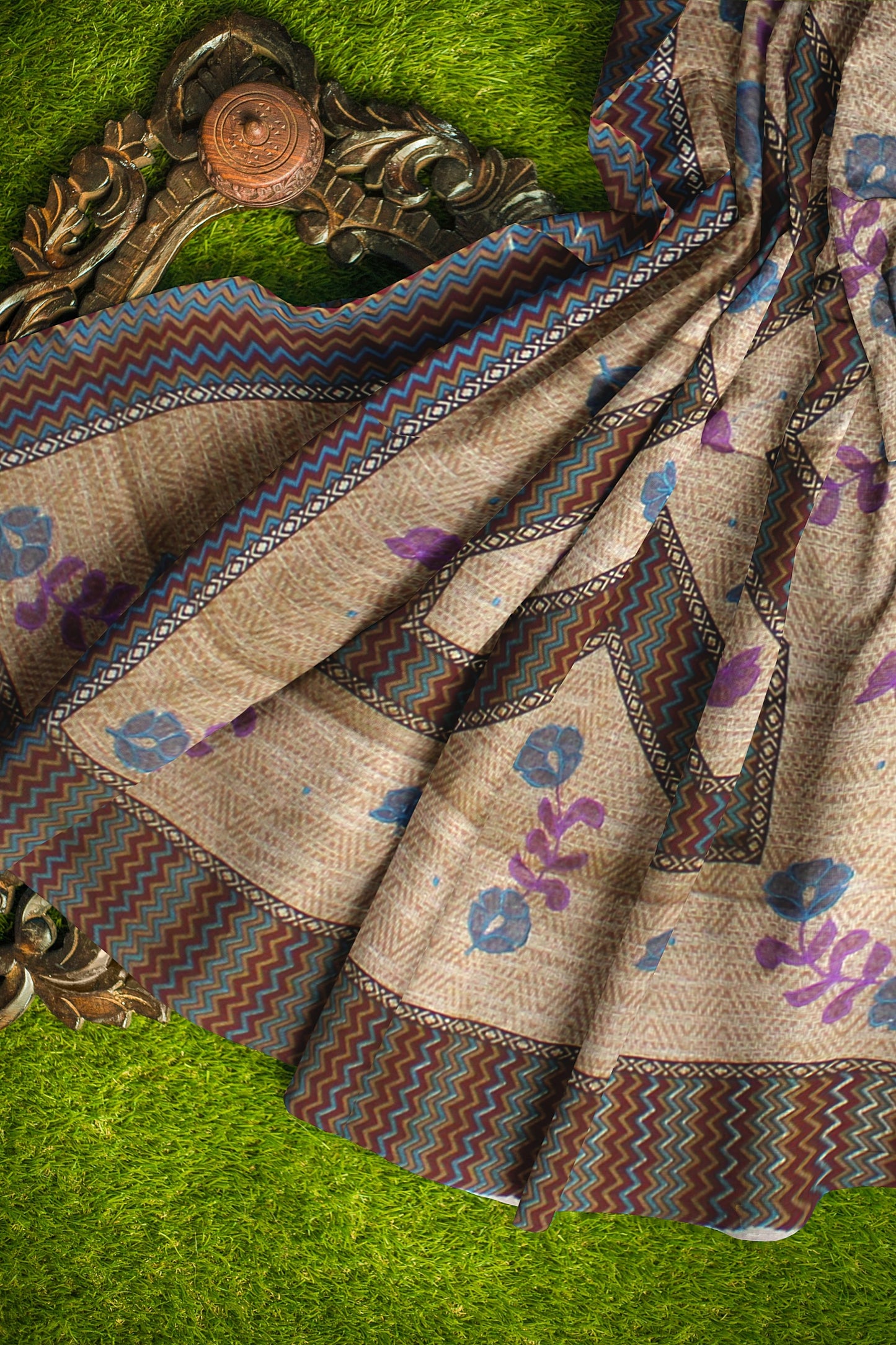 Elegant Women's Cotton Printed Saree
