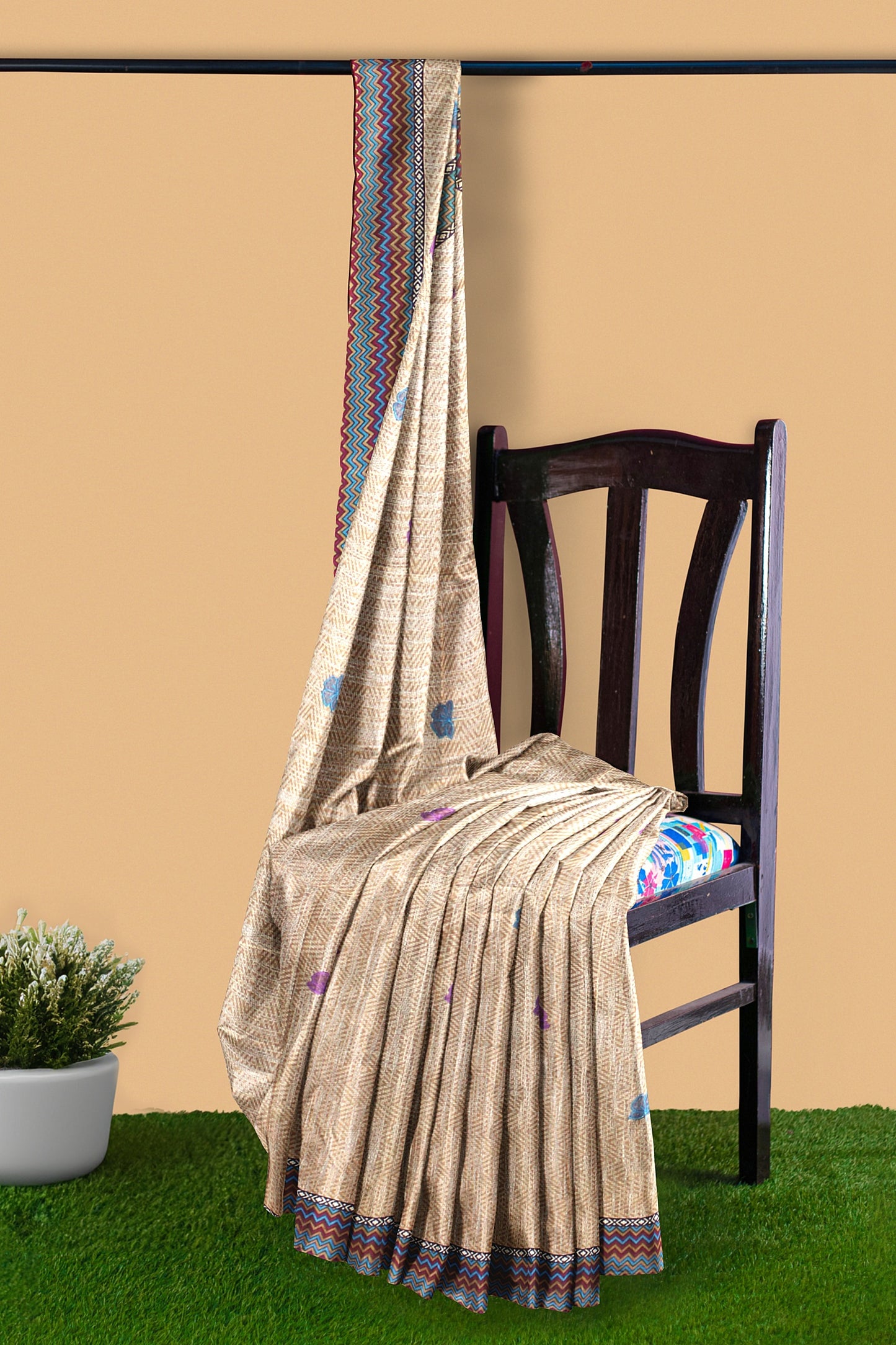 Elegant Women's Cotton Printed Saree