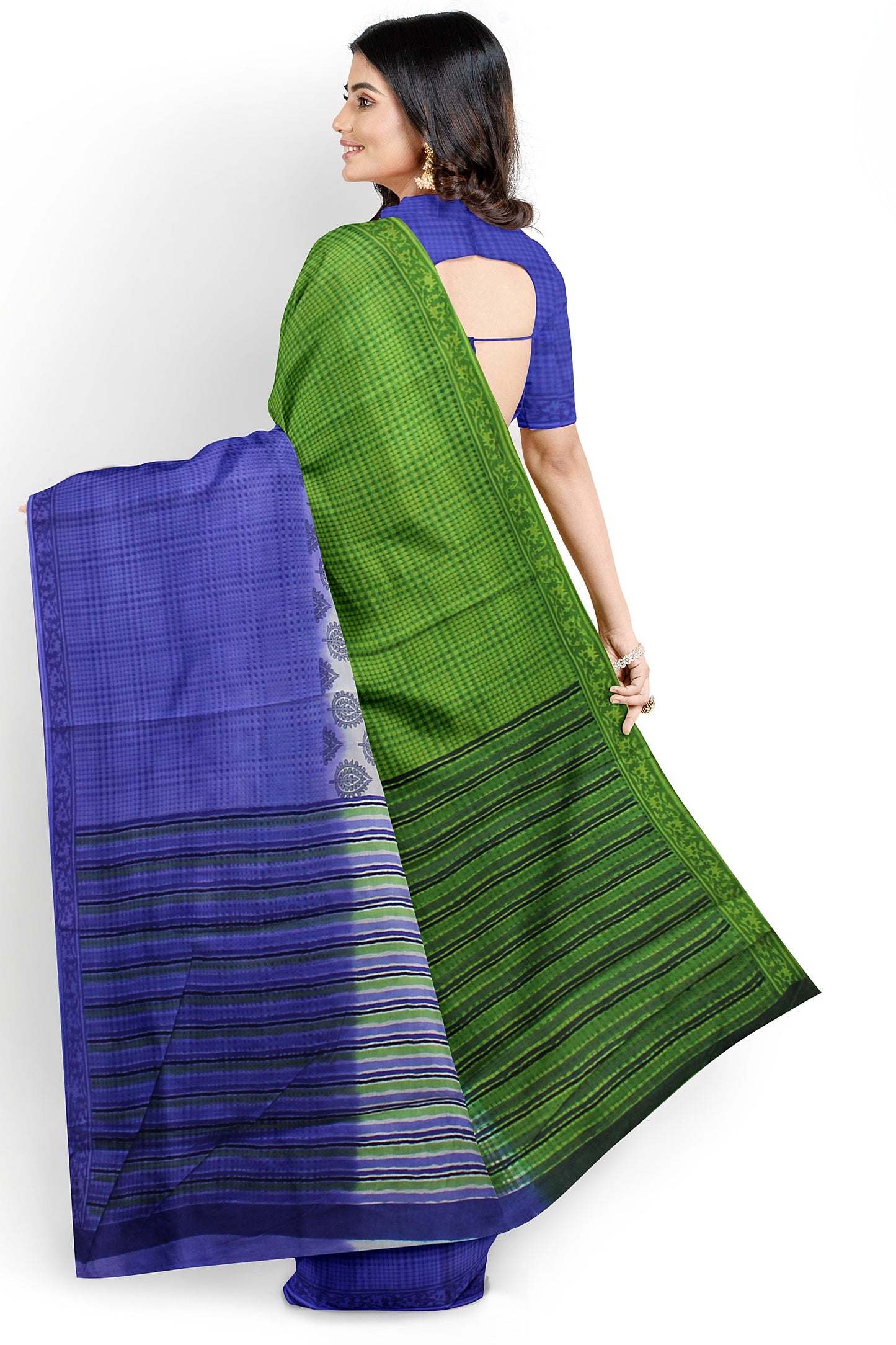 Elegant Women's Printed Saree with Unstitched Blouse