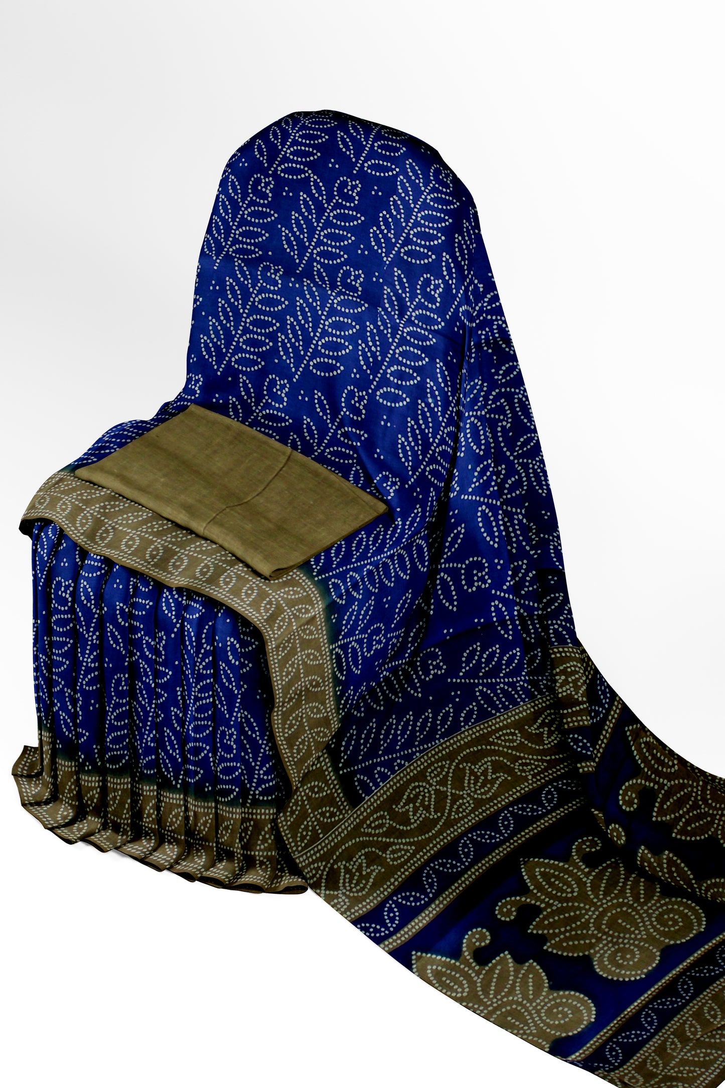 Cotton Printed Saree With Unstitched Blouse Piece
