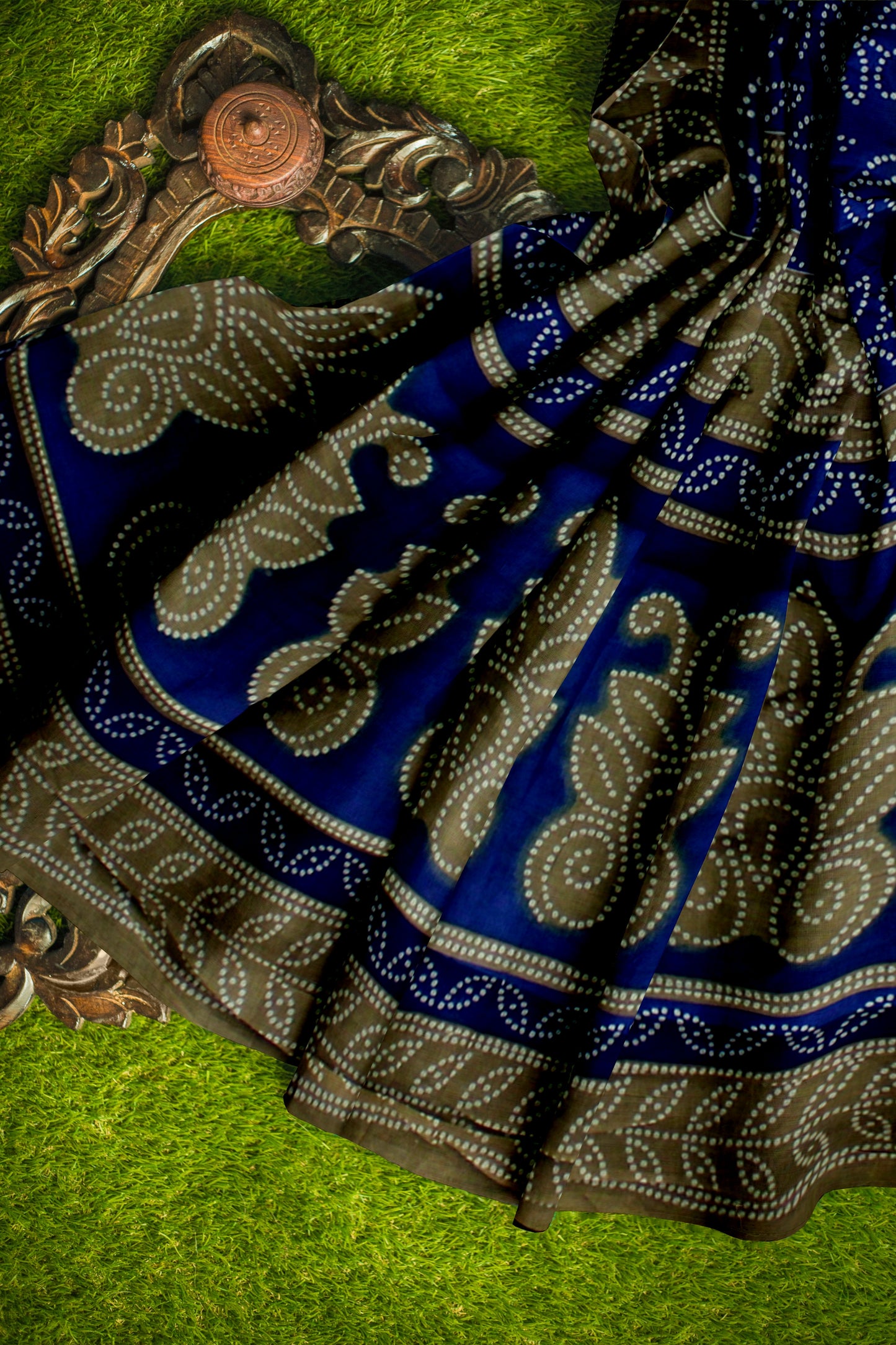 Cotton Printed Saree With Unstitched Blouse Piece