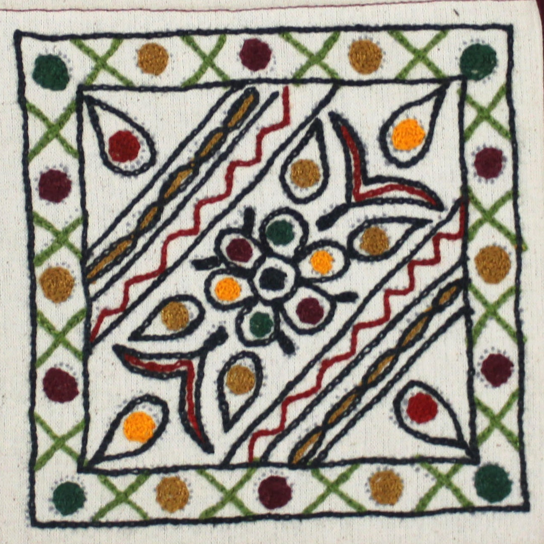 Handcrafted Embroidered Ethnic Crossbody Sling Bag/Mobile Pouch