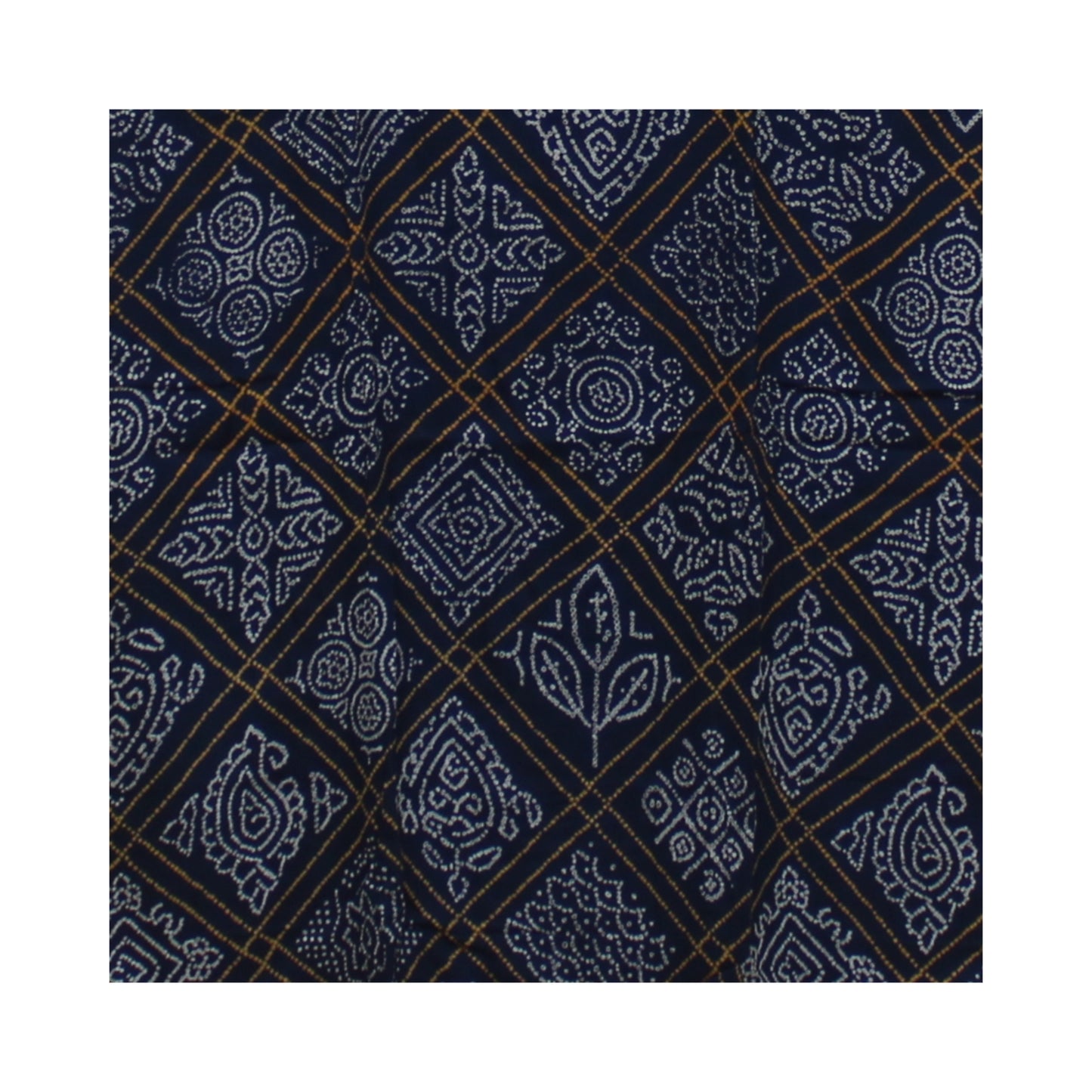 Bandhani Print Kurta with Embroidered Yoke