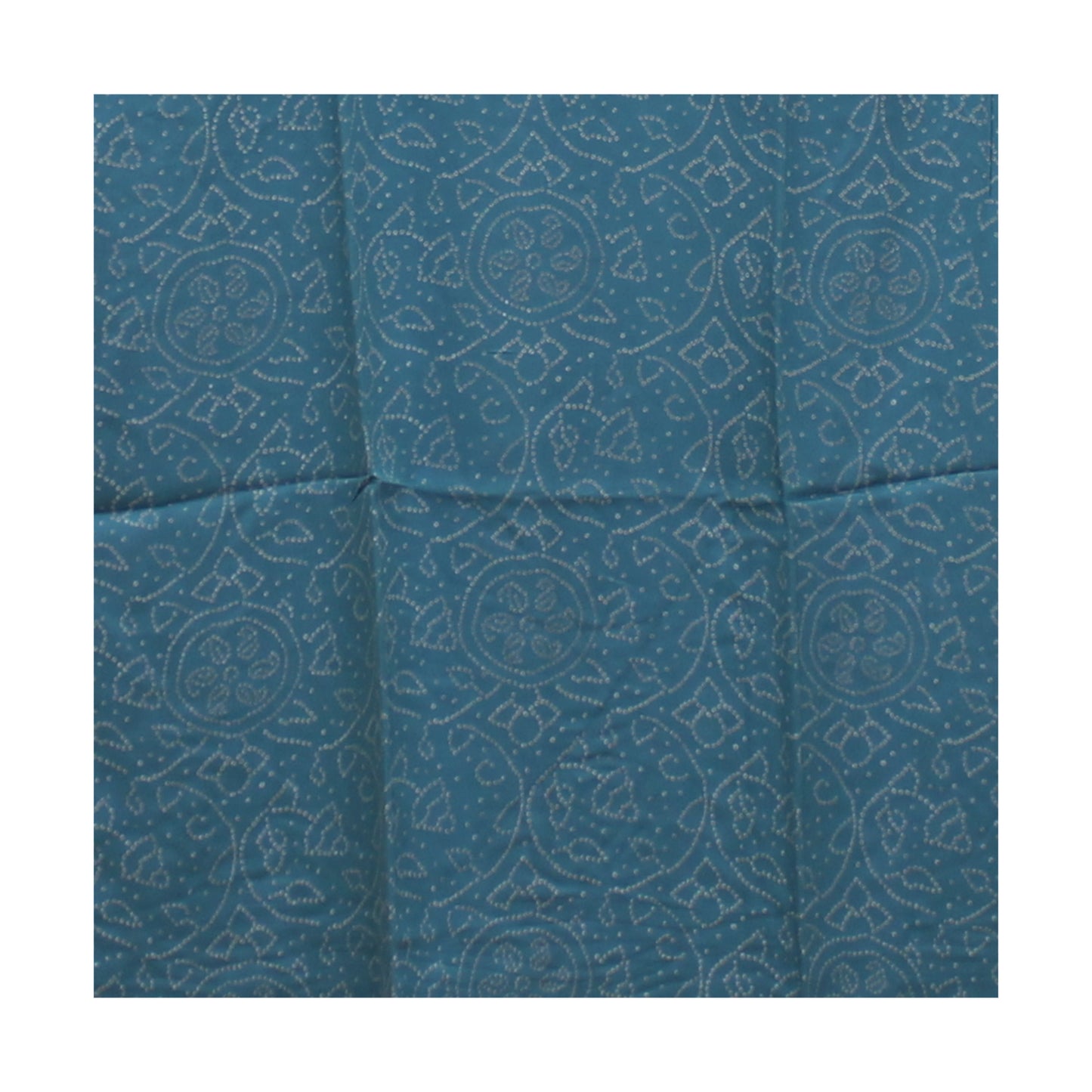 Light Blue Silk Blend Kurti with  Mirror Work