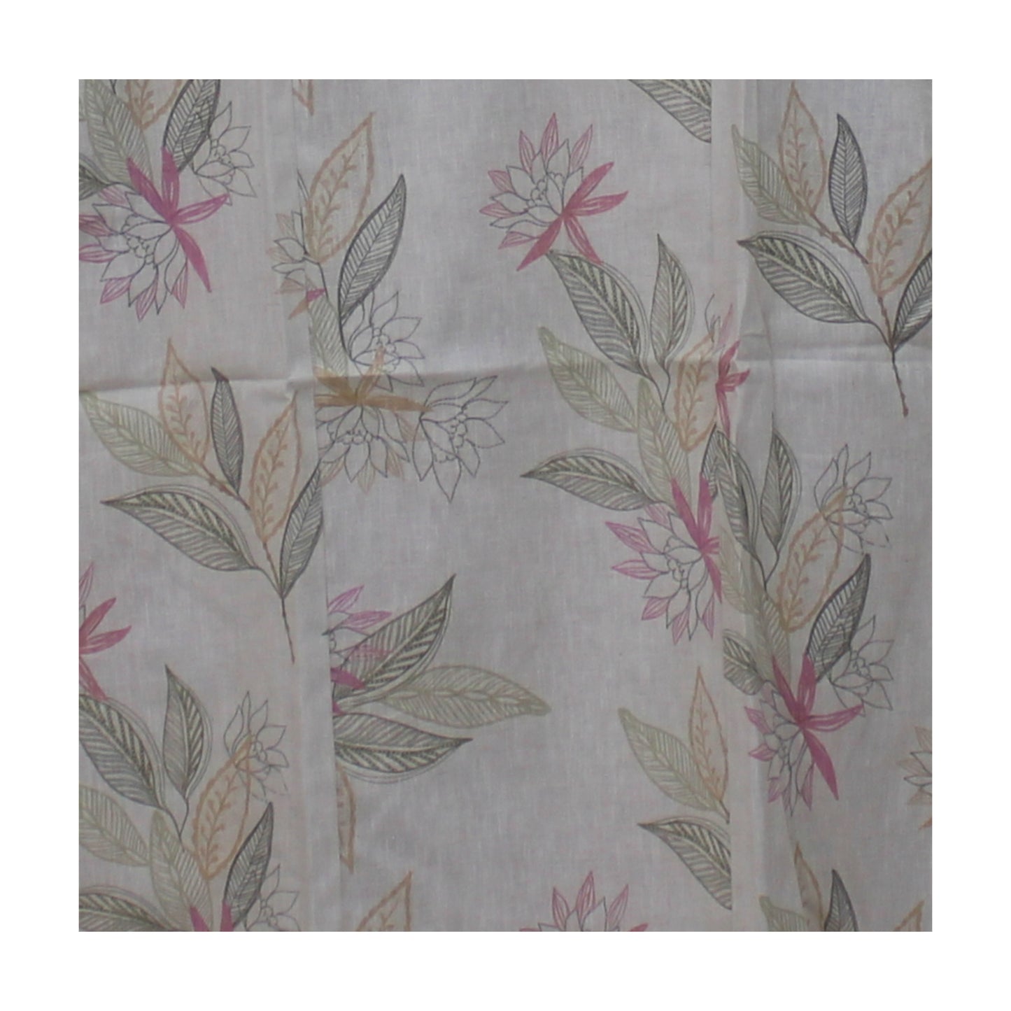 Chiffon Bloom: Pastel Floral Print Kurta with Embroidered Placket